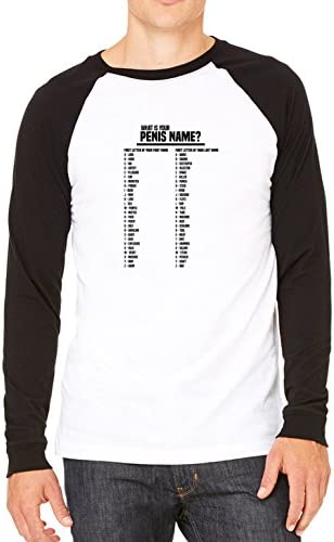 What is Your Penis Name? Funny Mens Unisex Baseball T-Shirt