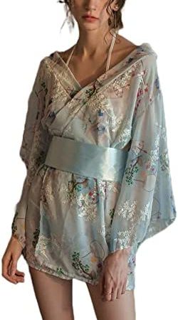 Women's Sexy Chinese Style Perspective Lingerie Cosplay Women's Embroidered Hanfu Dress