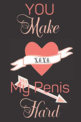 you make my penis hard: Funny valentines gifts for her,him:cute & romantic blank Lined notebook to write in.