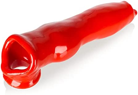 Bondage Masters RED FIDO pup-Knot cocksheath, Penis Sleeve