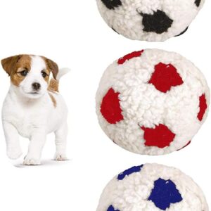 *NEW* 3 PACK DOG LIFE SMALL 12 CM BERBER WORLD CUP FOOTBALL SOFT PLUSH DOG PUPPY TOY