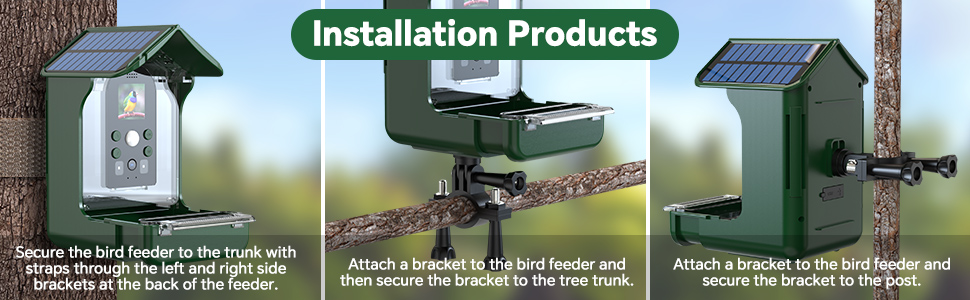 smart bird feeder with Solar Panel