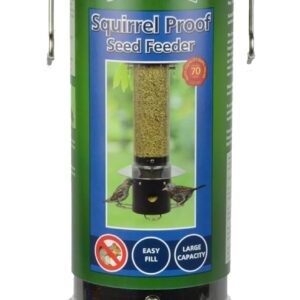 Supa Squirrel Proof Wild Bird Feeder is Designed to Keep Both Squirrels and Larger Bully Birds at Bay, so that Small Garden Birds Can Eat in Peace, Black