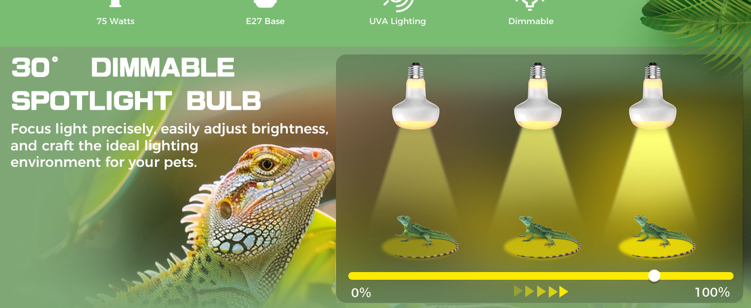 e27 uva uvb reptile heat light bulb 75w reptile heat lamp 75w e27 screw bulb reptile