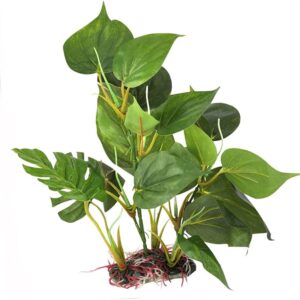 ANCLLO Aquarium Plastic Plant, Artificial Plant Lifelike Water Grass Decoration for fish tank