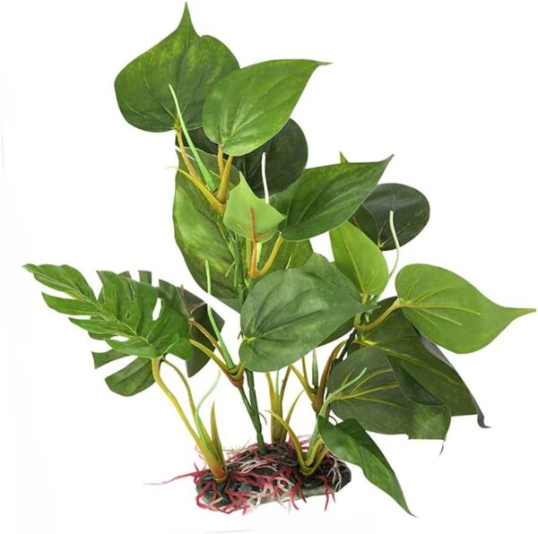 ANCLLO Aquarium Plastic Plant, Artificial Plant Lifelike Water Grass Decoration for fish tank