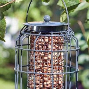 Garden Mile Bird Feeder, Squirrel Proof Cage, Ideal for Wild Bird nuts Outdoor Garden Bird Squirrel Guard0 Feeder Hanging Wildlife (Smaller Bird Feeder for Peanuts)