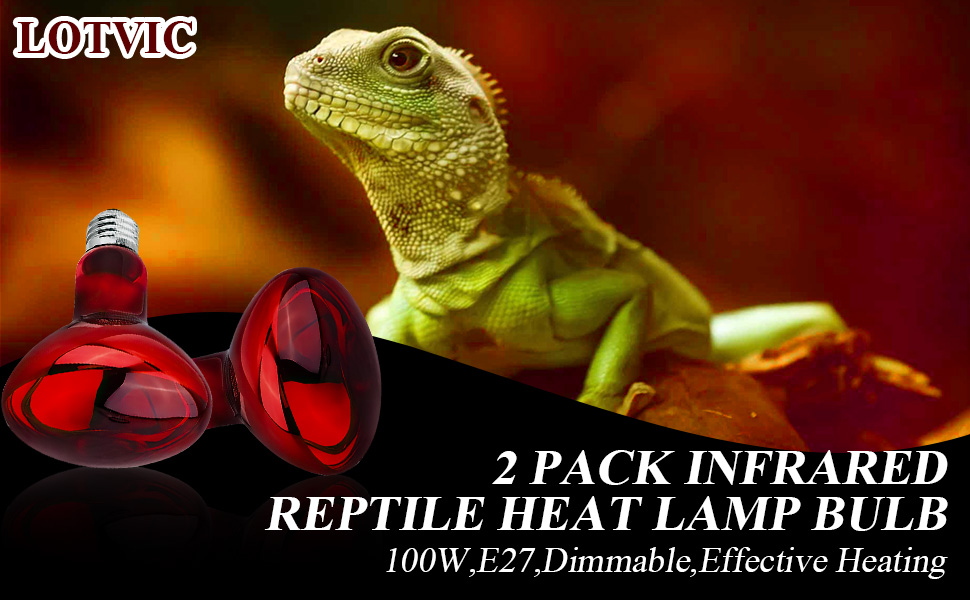 Infrared Reptile Heat Lamp Bulb