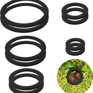 NAUZE 10Pieces Aquarium Floating Plant Rings Fish Tank Accessories Foam Floating Food Feeder Circle for Fish Pond Turtle Tank Decoration