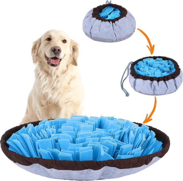 PET ARENA Adjustable Snuffle mat for Dogs, Dog Puzzle Toys, Enrichment Pet Foraging mat for Smell Training and Slow Eating, Stress Relief Interactive Dog Toy for Feeding, Dog Mental Stimulation Toys