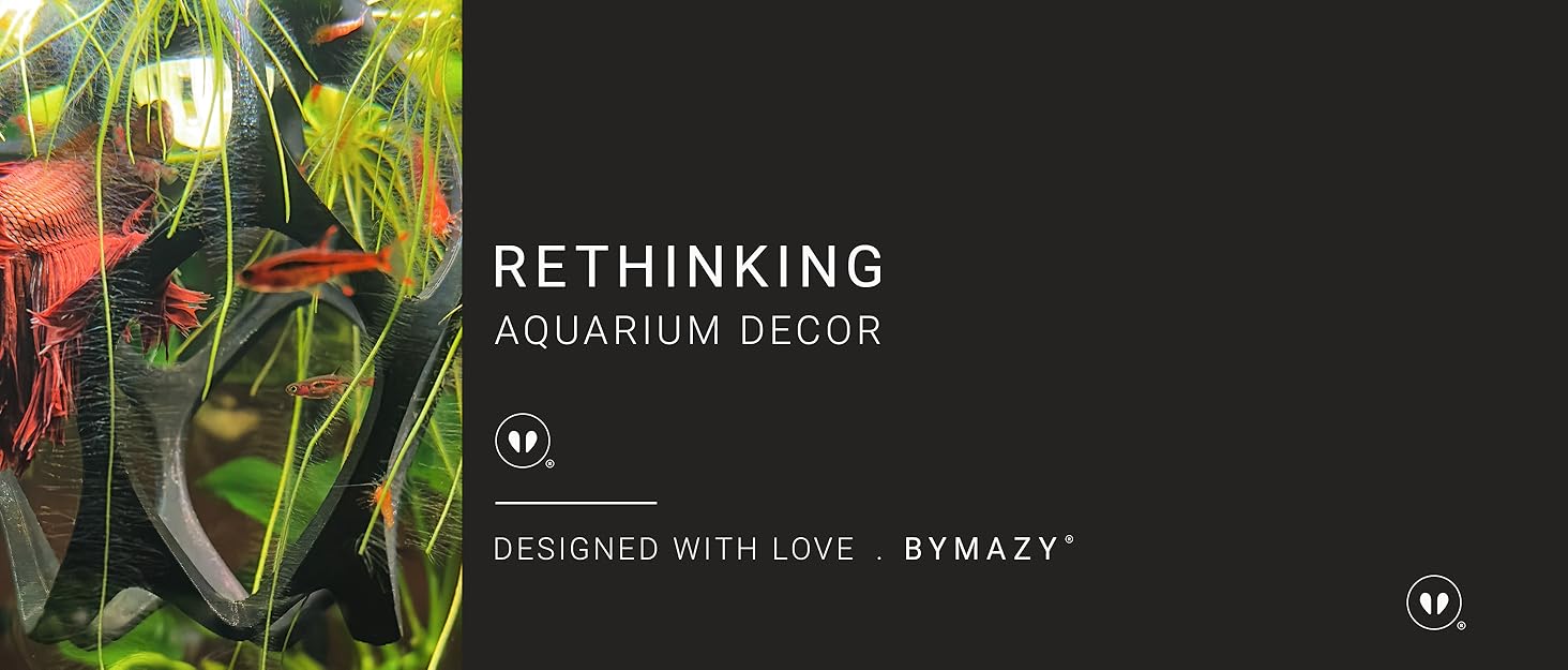 Rethinking aquarium decorations, designed with love byMazy.