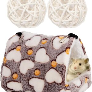 1 Hamster Cage, 2 Takraw Balls, Pet Toy Nest, Pet Small Cave, Pet Hiding Nest, Hamster Warm Nest