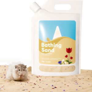 BUCATSTATE Hamster Bath Sand with Pour Spout and Handle, 3kg Desert Bathing Sand Fine | No-Dust Potty Litter Calcium-Free Sand for Hamster Chinchillas Gerbil Mice Degu or Other Small Pets