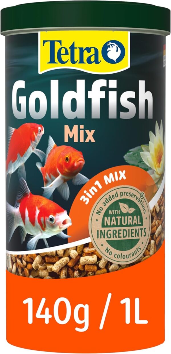 Tetra Goldfish Pond Fish Food Variety 140g - biologically balanced for pond goldfish