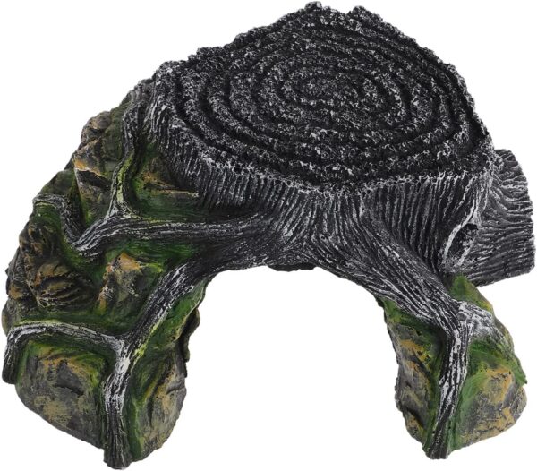 BESPORTBLE Turtle Terrace Household Basking Platform Reptile Rock Hide Cave Turtle Tank Basking Area Aquarium Ornament Tortoise Supply Fish Tank Accessories Wear-resistant Tortoise Dock Resin