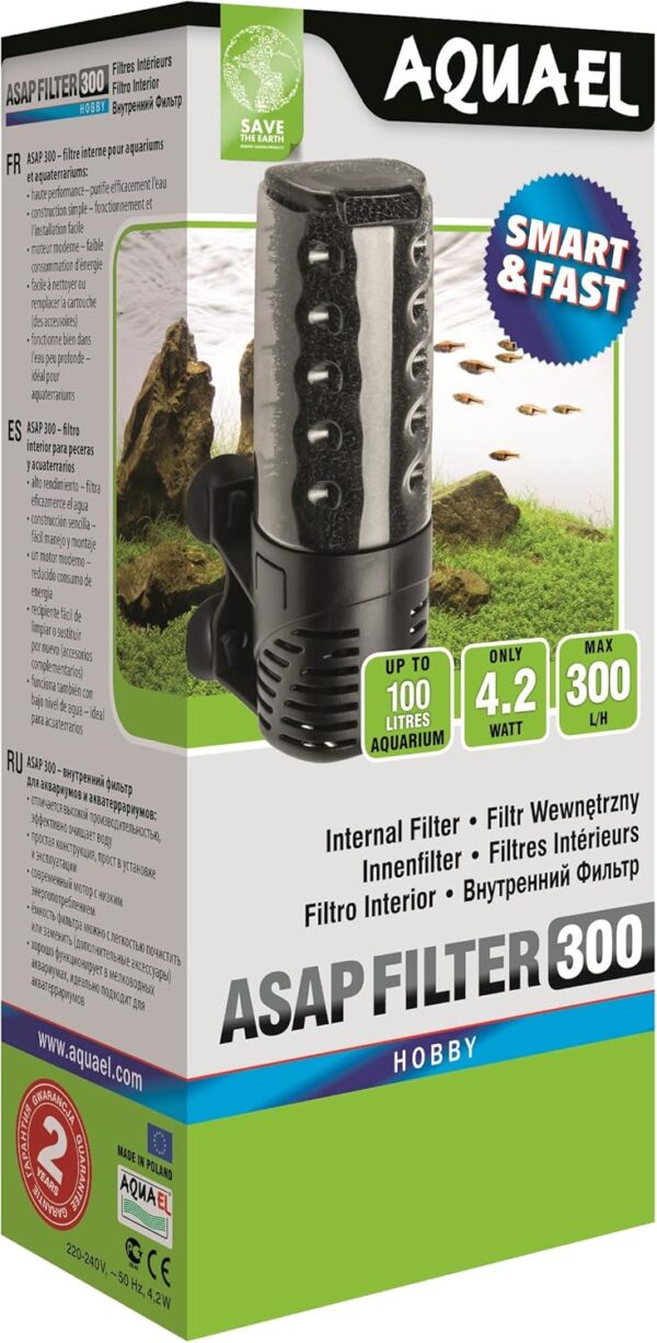 Aquael ASAP Filter – for Aquariums, 300 Litres/Hour