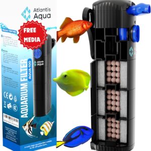 55 Gallon Fish Tank Filter to 100 Gallon Fish Tank Filter | Silent Fish Tank Filter | Large Fish Tank Filter | Submersible Aquarium Filter, 75 Gallon Fish Tank Filter, in Tank Aquarium Filter