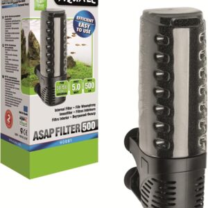 Aquael Internal Aquarium Filter ASAP - Works well in shallow water – perfect for aqua-terrariums, High-performance, efficient water filtration (Filtr ASAP 300 (Aquarium up to 100L))