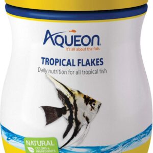 Aqueon Natural Tropical Fish Food Flakes, 1.02 oz