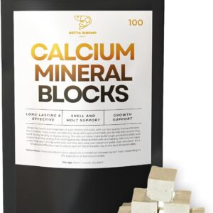 BSS™ Calcium Mineral Blocks Food for Shrimp & Snails, Molt Shell Support (100)