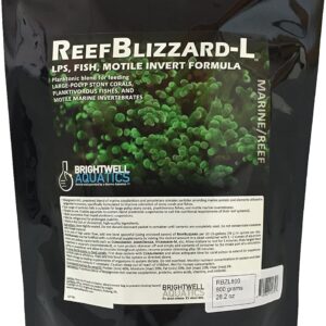 Brightwell Aquatics Reef Blizzard L - Powder Planktonic Food Blend to Feed Large Stony Corals & Planktivorous Fish, 800-g (RBZL800)