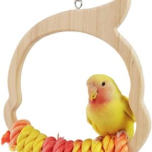 Dsadrwq 1 Pcs Bird Swing Parrot Swing Bird Perches Bird Swing Toys Bird Playground Bird Cage Accessories for All Birds