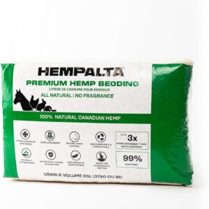 HEMPALTA Premium Hemp Bedding for Small Animals & Chickens: Ultra-Absorbent, Dust-Free & Comfortable (65L)