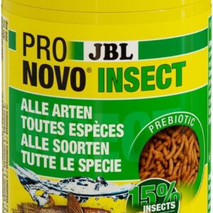 JBL PRONOVO INSECT STICK, Food for All Aquarium Fish from 3-10 cm, Fish Food Sticks, Click Dispenser, Size S, 100 ml