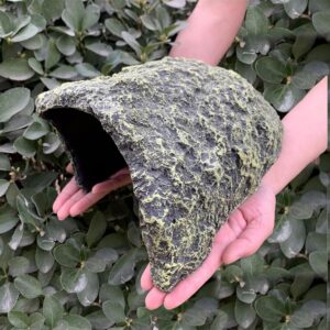 Oversize Reptile Hides and Caves Resin Rock Reptile Aquarium Habitat Hideouts Large Reptile Hiding Cave Lizard Hiding Spot for Bearded Dragon Snakes Tortoise Aquarium Terrarium Hideaway