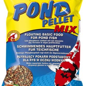 POND PELLET MIX 1000ml / 130g - Floating pond fish food pellets, for Goldfish, Koi and all cold water