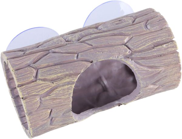 TTTLLNN Reptiles Hideouts Cave Hideouts Suction Cup Attachment for Lizards Hide Rest Reptiles Toy Resin Log Tree