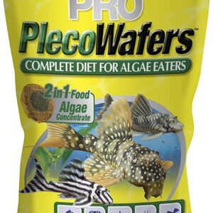 Tetra PRO PlecoWafers 5.29 Ounces, Nutritionally Balanced Vegetarian Fish Food for Bottom Feeders, Concentrated Algae Center